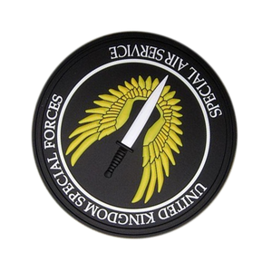 Épée en caoutchouc 3D des Forces spéciales britanniques avec ailes drôle tactique en gros Patch en silicone pour bricolage sweats à capuche zippés étiquette Applique - Product Image 4