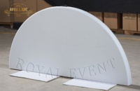 Neueste Design Party White Dining Kunststoff Runde Klapptische für Bankett im Freien