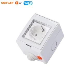 ปลั๊กไฟอัจฉริยะ <span class=keywords><strong>LAPU</strong></span> IP55 กันน้ำ พร้อม Wi-Fi แบบ EU 2 ขา 16A สำหรับห้องน้ำและลานบ้าน - Product Image 6