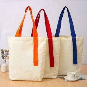 Customized Logo <b>Medium</b> Grocery Cotton Canvas Shopping <b>Tote</b> <b>Bag</b> High Quality Large Capacity Recycled Shoulder Strap Yixin Brand - Product Image 6