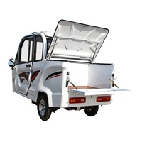 Tricycle de livraison électrique entièrement fermé à batterie nouvelle génération, pour la mobilité intensive, avec une charge utile de 300-400 kg et une vitesse de 30-50 km/h