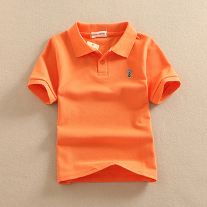 Tissu piqué 100% coton pour t-shirt polo mignon pour garçons, enfants, t-shirts brodés avec un motif d'ours, t-shirt polo pour bébé, nouveau modèle 2020 - Product Image 4