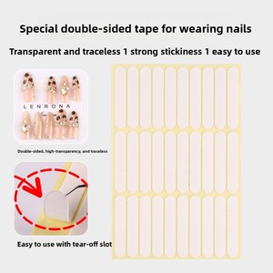 Colle à <span class=keywords><strong>ongles</strong></span> en cristal, bande longue, haute adhérence, sans résidus, imperméable, colle en résine double face, séchage rapide, non toxique, spéciale présentation - Product Image 4