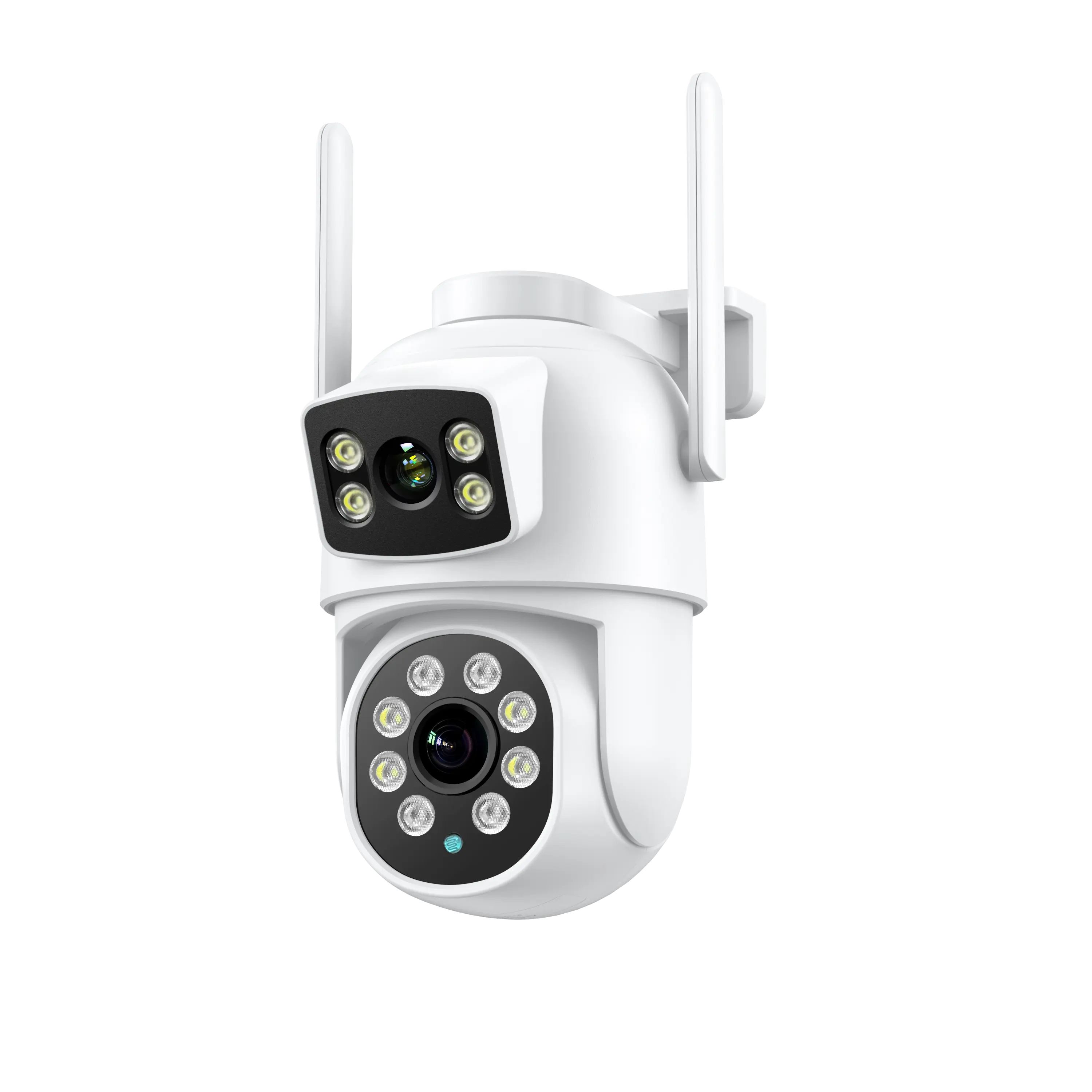 デュアルレンズICSEEWifi NVRドームIP67防水ナイトビジョンIRカットCCTV IPスマートカメラクラウドPTZ8Xズーム2K 4K 8MP