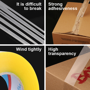 Logo personnalisé ruban d'emballage transparent en BOPP étanche <span class=keywords><strong>OPP</strong></span> ruban transparent en BOPP pour expédition et emballage - Product Image 3