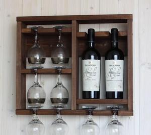 JUNJI in legno rustico controsoffitto portabottiglie <span class=keywords><strong>da</strong></span> vino supporto a <span class=keywords><strong>parete</strong></span> portabottiglie portabottiglie per vino - Product Image 3