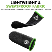 Manchons de Doigt de Jeu SpinBot, Fibre d'Argent Super Conductrice | Manchons Anti-Transpiration, Durables et Respirants