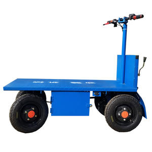 Troli elektrik kokoh 1000kg, keranjang Transfer datar listrik pabrik truk tangan troli - Product Image 4