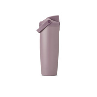 Gobelet isotherme Owala en acier inoxydable 304, portable, avec paille intégrée, double usage, pour fruits, idéal pour l'export.