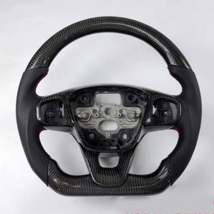 Volante de cuero personalizado, accesorios de coche para <span class=keywords><strong>Ford</strong></span> <span class=keywords><strong>Focus</strong></span> MK2 MK3 MK4 <span class=keywords><strong>RS</strong></span> ST Mondeo, gran oferta, volante de fibra de carbono - Product Image 4