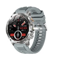 Montre connectée sportive intelligente AK87, grande autonomie, montre connectée pour homme, suivi de la forme physique en extérieur, réponse aux appels, étanche IP68, lampe torche