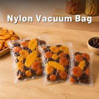 Sacs sous vide en nylon personnalisés, transparents et lisses, à trois soudures latérales pour l'emballage des fruits secs