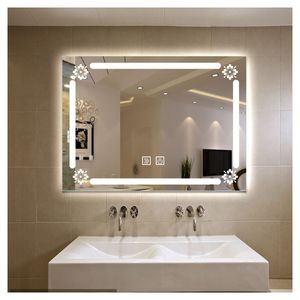 Specchio bagno Prima Smart con orologio digitale, Display della temperatura <span class=keywords><strong>e</strong></span> altoparlante Bluetooth, Design moderno a parete - Product Image 4