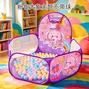 Grande <span class=keywords><strong>piscine</strong></span> à balles pop-up pour enfants, tente de jeu et parc d'éveil pour bébés avec panier de basket - Product Image 2