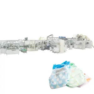 SHENGQUAN Big Ring Elastic Waistband Baby Diaper Training Pants Pull-ups Diaper Making Machine in china