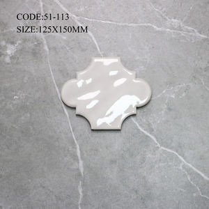 Azulejos de cerámica de estilo chino resistentes a los ácidos de 125*150mm, <span class=keywords><strong>Serie</strong></span> de Faroles, mosaico de madera de travertino <span class=keywords><strong>verde</strong></span>, azulejo de porcelana Exterior Natural - Product Image 4