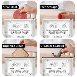<span class=keywords><strong>Sac</strong></span> de <span class=keywords><strong>congélation</strong></span> en aluminium pour réfrigérateur domestique, <span class=keywords><strong>sac</strong></span> de conservation alimentaire imperméable en plastique pour légumes et viande fraîche - Product Image 3