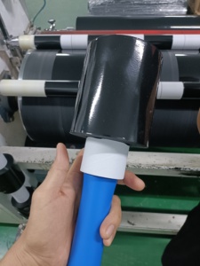 Distributeur de <span class=keywords><strong>film</strong></span> étirable mini de 4 pouces, poignée en plastique bleue, poignée en plastique jaune pour petits films étirables - Product Image 6