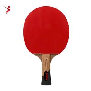 LEJIAER 5 star Ping Pong Paddle, Table Tennis Racket with Wood Blade, Color Advance Table Tennis Racket of Competition