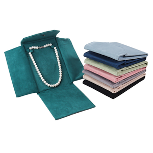 Custodia Pieghevole di Lusso Personalizzabile per Gioielli, Astuccio Portatile per Collane, Anelli e Orecchini, Confezione Personalizzata per Gioielli - Product Image 1