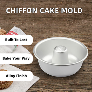 Molde hueco puntual para pastel de chiffon, molde DIY para donuts, molde para pudín, anillo para hornear de aleación de aluminio anodizado - Product Image 2