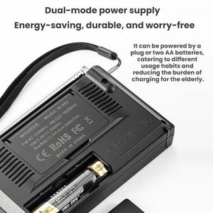 วิทยุดิจิตอลสเตอริโอแบบหลายย่านความถี่ WDK FM/<span class=keywords><strong>AM</strong></span>/SW พร้อมหน้าจอ LCD ควบคุมด้วยระบบนาฬิกา ขายดี - Product Image 4