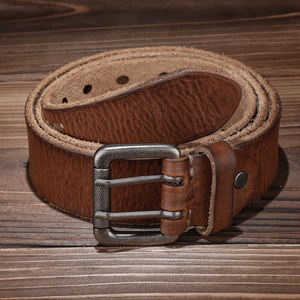 เข็มขัดหนังวัวแท้คุณภาพสูง สไตล์วินเทจ สำหรับผู้ชาย ผู้หญิง และยูนิเซ็กส์ ดีไซน์หรูหรา สามารถปรับแต่งได้ สไตล์คาวบอยตะวันตก - Product Image 4