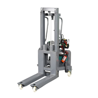 Chariot élévateur à fourche autoporteur à batterie, design détachable, portée 1,2 m - 1,6 m, capacité 300 kg, pour petits centres de distribution logistique