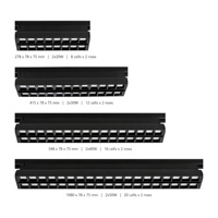Éclairage d'allée de supermarché, lampe linéaire connectable sans soudure 80W 100W 5000K, longueur personnalisée pour épicerie