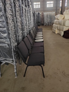 ขายส่งเชิงพาณิชย์ใช้เก้าอี้จัดงานปาร์ตี้ซ้อนผ้าเบาะฟองน้ําเก้าอี้จัดเลี้ยงสําหรับโรงแรม - Product Image 4