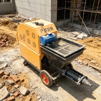 Machines à projeter du mortier efficaces avec mélangeur 220V pour un mélange uniforme pour le plâtrage de grandes surfaces