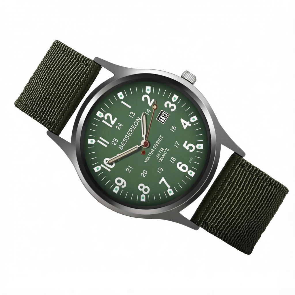 Montre homme cadran vert