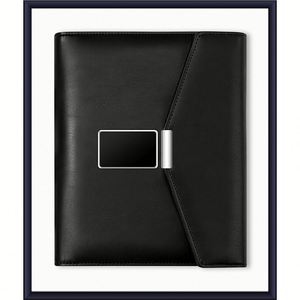 Agenda de luxe tendance A5 en cuir PU avec logo personnalisé, chargeur sans fil, bloc-notes, cadeau pour invités, bureau, entreprise - Product Image 3