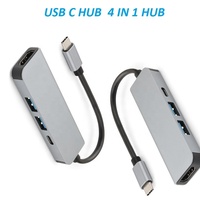 Computadora tipo C Hub 4 en 1 USB C Hub