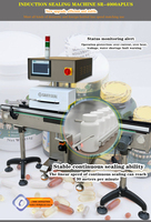 Machine de scellage par induction pour bouchons de bouteilles avec joint en feuille continue à écran tactile