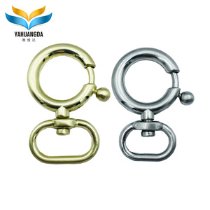 Personalizado oro níquel plata O anillo redondo Metal resorte anillo giratorio cierre llavero Snap Hook perro <span class=keywords><strong>Collar</strong></span> - Product Image 4