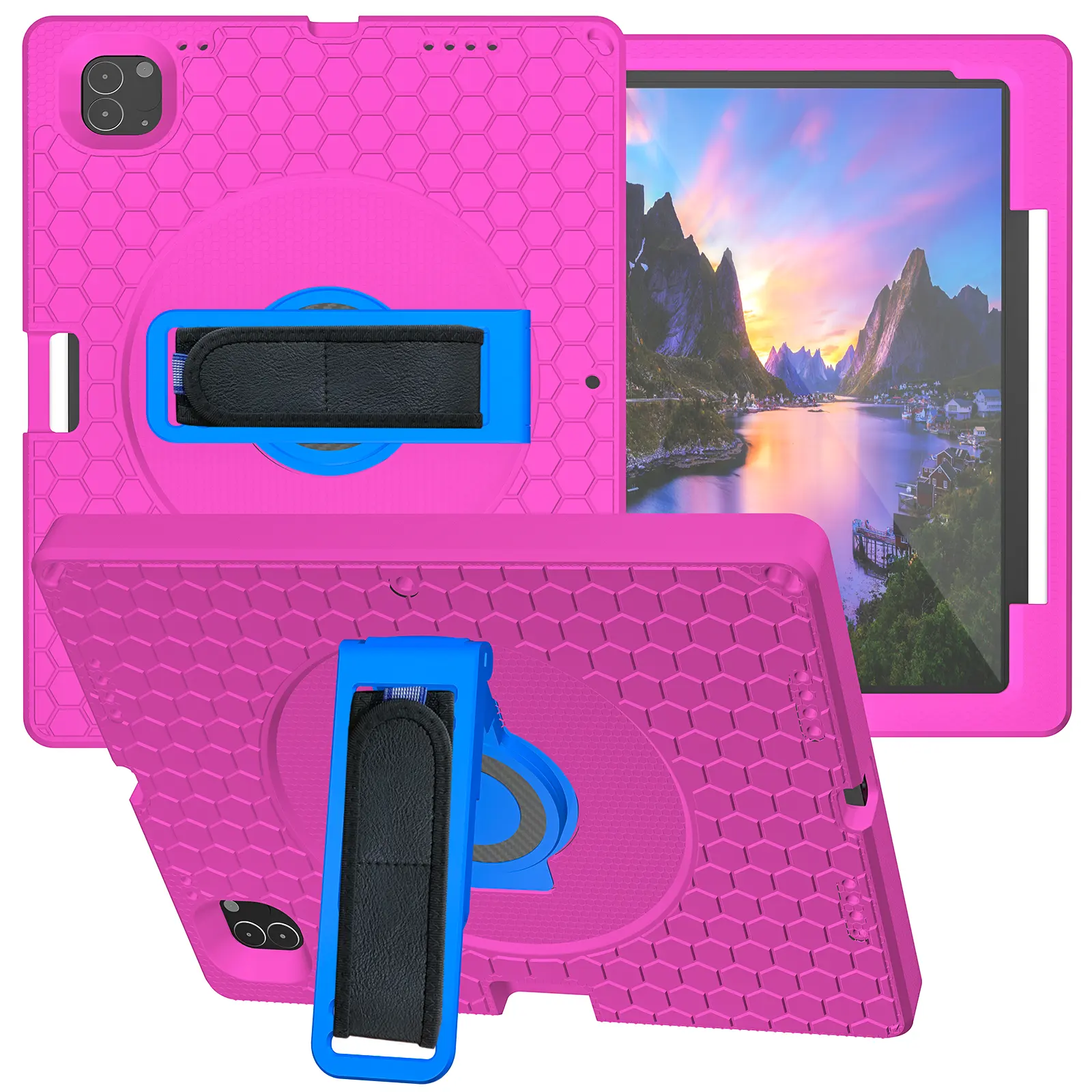 360 Rotating Shockproof Armor Heavy Duty Rugged Protective Tablet Case Cover For Ipad 10.2 Mini Air 4 5 6 Pro 9.7 11 12.9 Inch