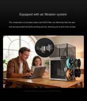 Impresora 3D FDM FlashForge Creator 5 Pro de 4 cabezales de impresión, multicolor, sin purga, de alta velocidad, de escritorio