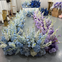 IFG 2026 Nouvelle Arrivée Florale Magnifique Composition Florale pour Cérémonie de Mariage Décoration de Couloir en Hortensias Bleus pour Allée de Cérémonie