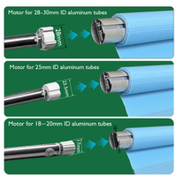 Moteur de store enrouleur électrique intelligent Tuya WiFi 16 mm, 2 kg, pour tubes de 18/20/25/28 mm, pour stores verticaux Dreamy