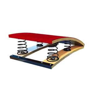 Planche à sauter à ressort en forme de S en acier pour adultes enfants pour le terrain d'athlétisme de campus entraînement physique divertissement sportif - Product Image 1