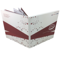 Album de mariage numérique de luxe populaire avec écran LCD de 7 pouces pour invitations de mariage, brochure vidéo reliée en lin