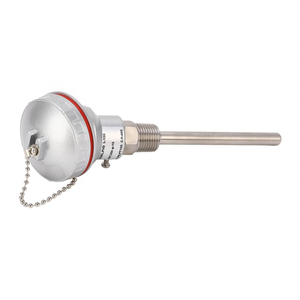 جهاز استشعار درجة الحرارة <span class=keywords><strong>PT100</strong></span> من مصنع HY مسبار خيط حراري من 0 إلى 400C مقياس حرارة بلاتيني مقاوم للحرارة مستشعر Thermowell Rtd - Product Image 3