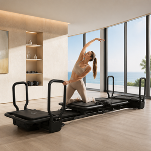 Mini Reformer Pilates Commercial en Aluminium Noir pour Studio de Fitness et Entraînement Corporel Pilates Reformer - Product Image 4