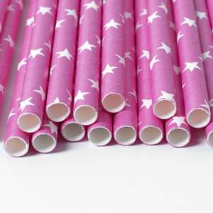 Pailles en papier personnalisées imprimées, écologiques, 8mm 7mm 6mm 5mm 9mm 10mm 12mm, longueur 190 210 230mm - Product Image 3