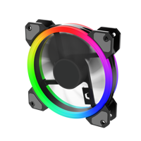 Casing kipas pendingin udara Argb Rgb, sarung HP logo kustom Dc 5v 12v 24v 120mm 3pin 4pin Pwm komputer Pc untuk Desktop game