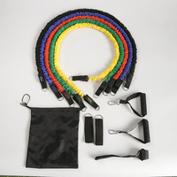 Juego de bandas de resistencia de tubo de ejercicio físico Logotipo personalizado TPE Ecológico Durable para entrenamiento de fuerza Práctica de dominadas