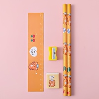Ensemble de cinq crayons de couleur à motifs de dessins animés, papeterie élégante pour étudiants, cadeau pour enfants, prix de maternelle, petits cadeaux, fabriqué en Chine, pour le bureau et l'école