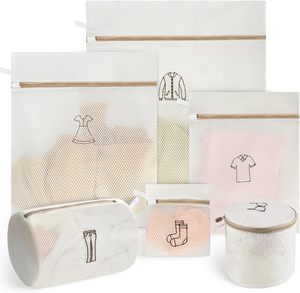 Bolsa de Almacenamiento para Baño con Cierre y Cordón de Alta Calidad, Fabricada con Malla Resistente, para Ropa Sucia - Product Image 1