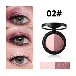 Palette de maquillage double couleur effet purée de pomme de terre, fard à paupières nacré à faible saturation, finement chatoyant, illuminateur naturel, haute brillance - Product Image 6
